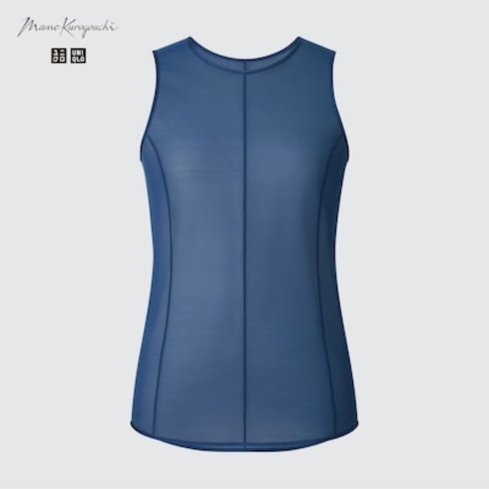 UNIQLO x Mame Kurogouchi SS23 Sheer Sleeveless Top - Picture 3 of 6